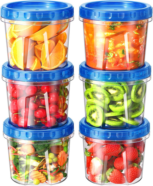 BiuLeon_6_Pack-24_oz_Freezer_Storage_Containers,_Plastic_Food_Storage_Containers_with_Twist_Top_Lids,_BPA_Free_and_Reusable_Soup_Containers_with_Lids,_Leakproof/Microwave/Dishwasher_Safe