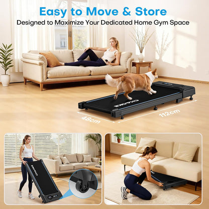 CHAOKE_Walking_Pad_Treadmill_for_Home,_6.2MPH_Under_Desk_Walking_Pad_with_9%_Incline_for_Office_Small_Spaces,_2.75HP_Quiet_Running_Machines,_Remote_Control,_330LBS_Capacity,_12_HIIT_Programs