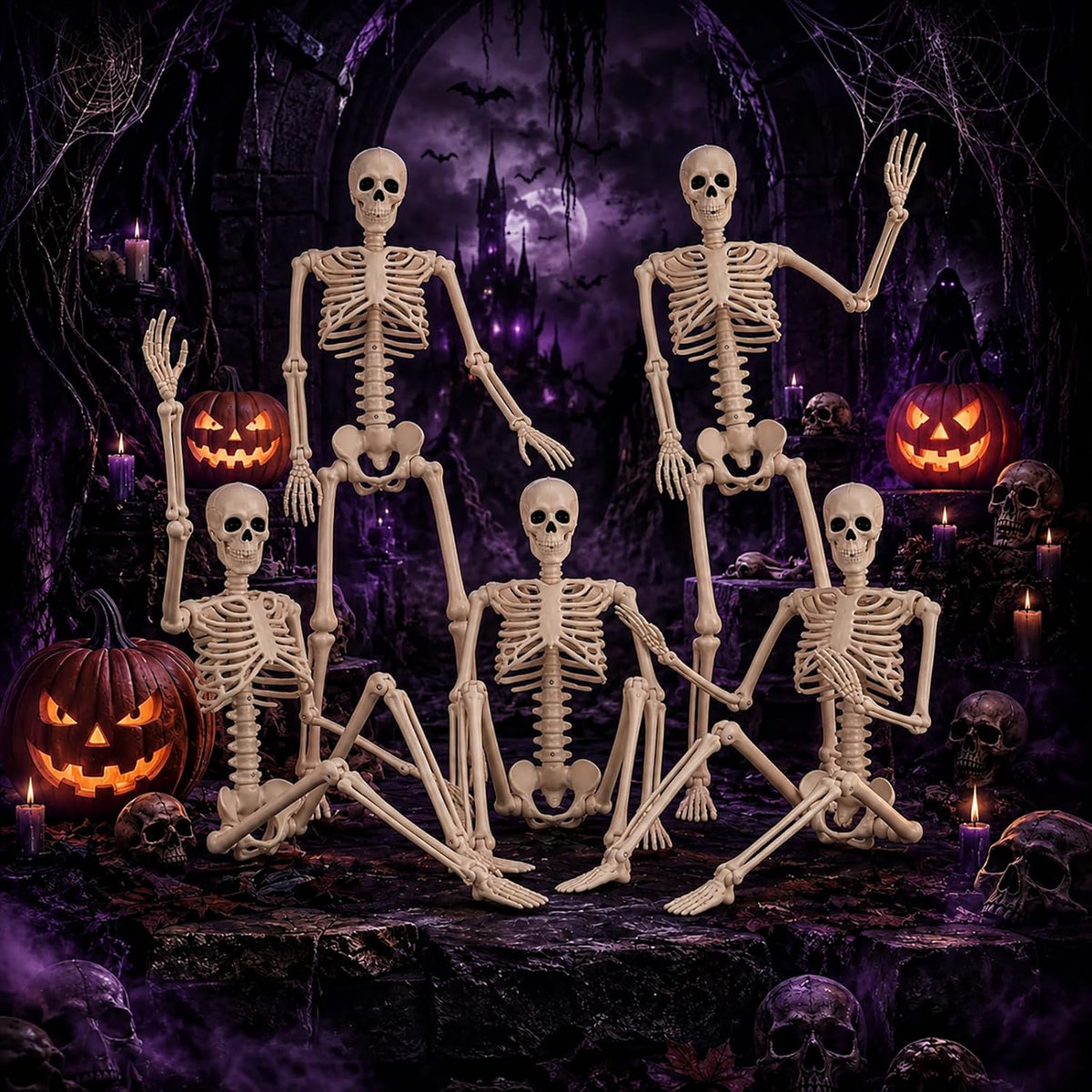 Abakuku_2_Pack_36"_Halloween_Skeleton_Decorations,Human_Bones_for_Halloween_Party_with_Movable_Joints,for_Haunted_Houses,_Front_Lawn,_Graveyard_Props