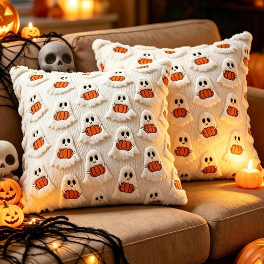 Halloween_Ghost_Pillow_Covers_Set_of_2-18x18,_Cream_Plush_Fluffy_Washable
