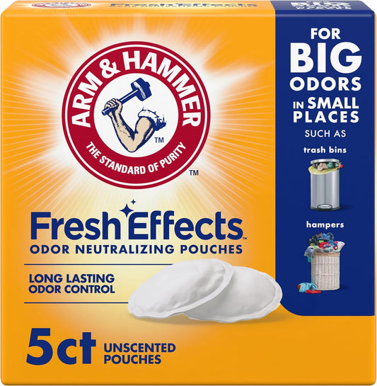 ARM_&_HAMMER_Fresh_Effects_Odor_Neutralizing_Baking_Soda_Pouches,_5_Count,_White