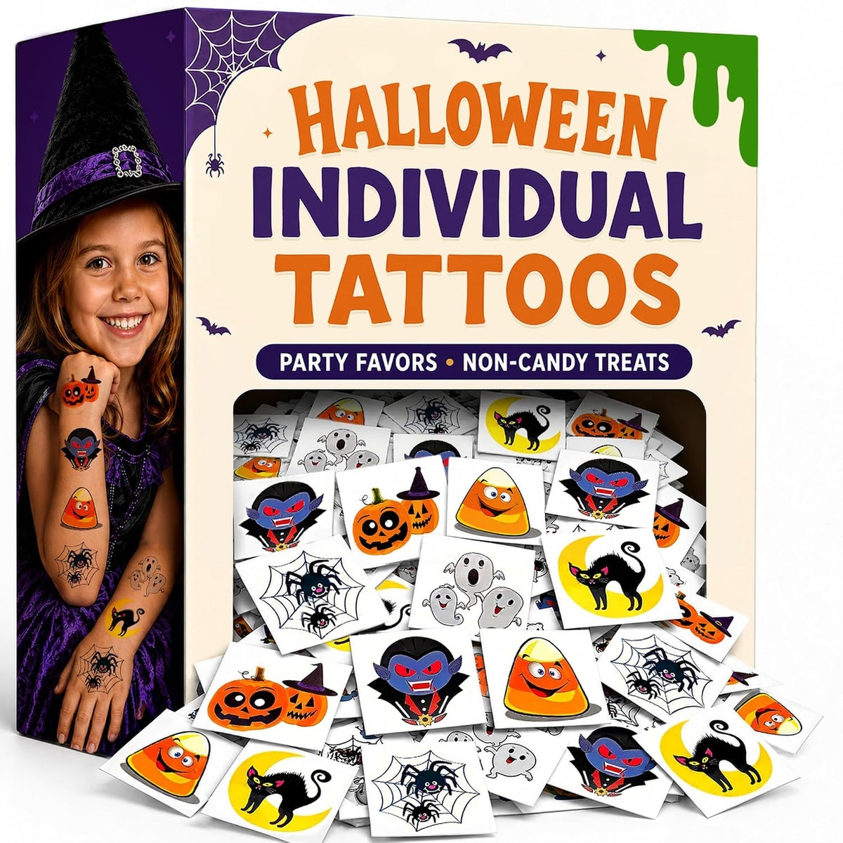 ArtCreativity_Halloween_Temporary_Tattoos_for_Kids_-_Pack_of_144-2_Inch_Non-Toxic_Tats_Stickers_for_Boys_and_Girls,_Best_for_Halloween_Party_Favors,_Treats,_Decor,_Goodie_Bags_-_6_Assorted_Designs