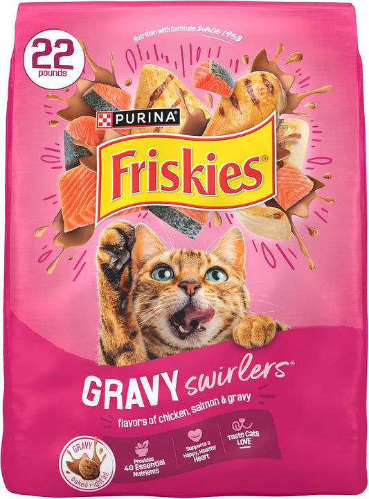 Friskies_Purina_Gravy_Swirlers_Dry_Cat_Food,_Chicken_&_Salmon,_22_lb_Bag