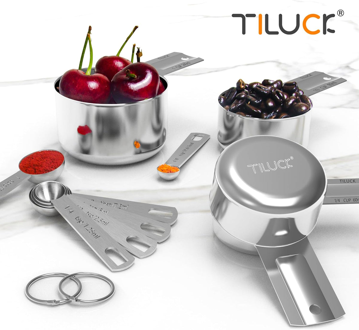TILUCK_Stainless_Steel_Measuring_Cups_&_Spoons_Set,_Cups_and_Spoons
