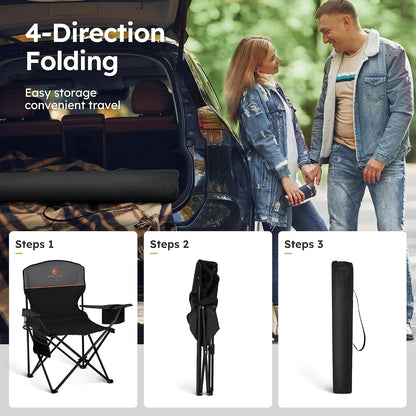 ALPHA_CAMP_2-Pack_Folding_Camping_Chair_with_Cooler_Bag_&_Lumbar_Support