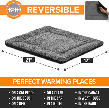 K&H_Self-Warming_Cat_Bed_Pad,_Self_Heating_Pad,_Small_21_X_17_Gray/_Black