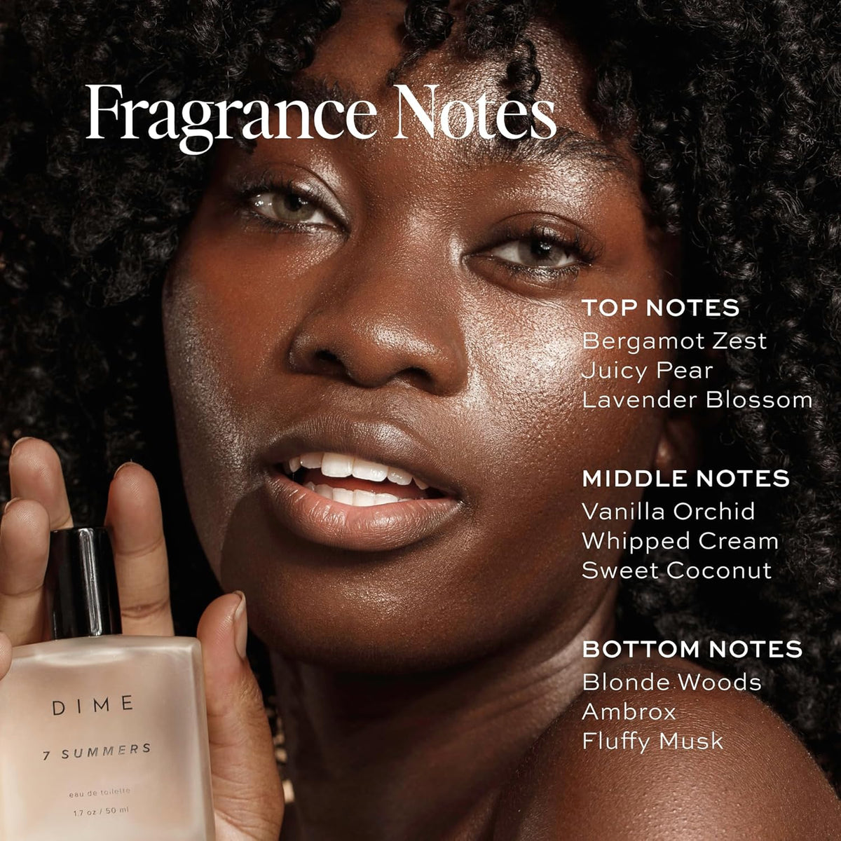 DIME_Beauty_7_Summers_Perfume_for_Women_-_Sweet_Floral_Eau_de_Toilette_with_Bergamot,_Vanilla_Orchid_and_Coconut,_Clean,_Vegan,_Cruelty-Free_Fragrance,_1.7_oz_/_50_ml