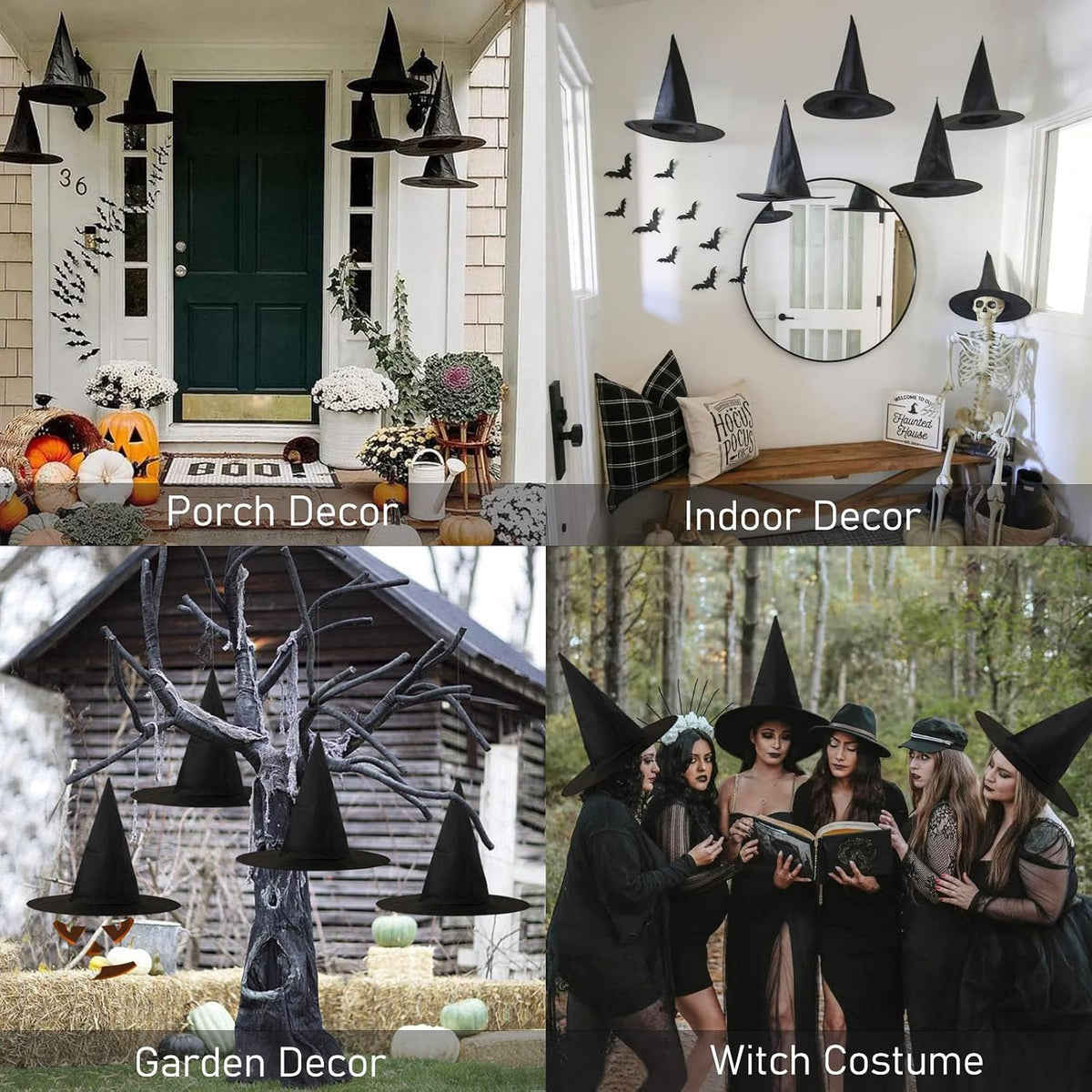CESOF_6_Pcs_Witch_Hat_Halloween_Decorations_Hanging_Floating_Witches_Hats