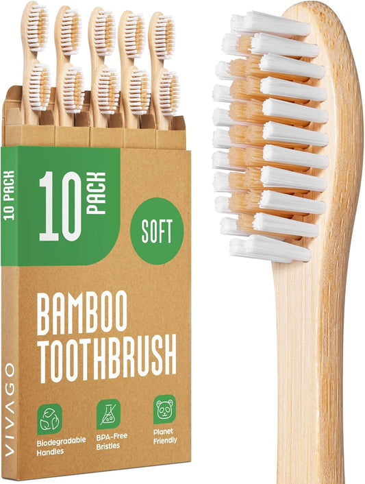 VIVAGO_Bamboo_Toothbrushes_10_Pack_-_Soft_Bristles_Toothbrushes_for_Adults_|_Natural_Toothbrush,_Eco-Friendly,_Wooden_Toothbrush,_BPA-Free