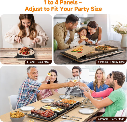 FEPPO_Electric_Warming_Tray,_4-in-1_Food_Warmers_for_Parties_Buffet