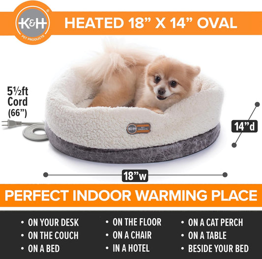 K&H_Heated_Cat_Bed,_Thermo-Snuggle_Cup_Bomber_Indoor,_Safety_Listed,_18x14