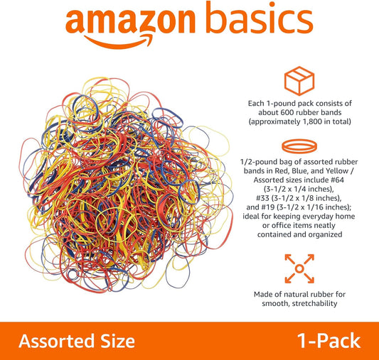 Amazon_Basics_Assorted_Size_and_Color_Rubber_Bands,_Strong_Elastic_Stretch_Office_Supplies,_0.5_lb._Variety_Assortment