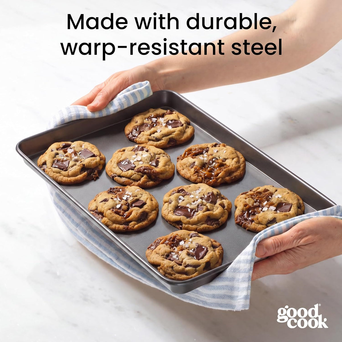 GoodCook_Everyday_Nonstick_Baking_Sheet_Set,_3_Pack_Includes_Small_(13×9)_Medium_(15×1)_and_Large_(17×11)_Pans_Carbon_Steel_Construction_Cookie_Sheets_Bakeware_Set,_Gray