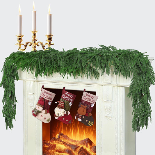 6Ft_2Pcs_Artificial_Norfolk_Pine_Garland,_Real_Touch_Faux_Greenery_for_Fireplace_Mantel_Staircase_Wall,_Christmas_Hanging_Indoor_Outdoor_Decor