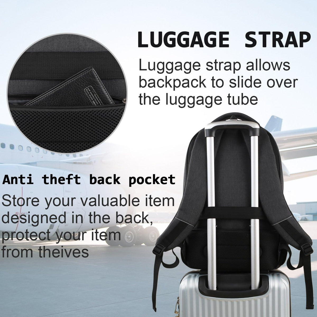 Volher_Laptop_Backpack,Business_Travel_Anti_Theft_Slim_College_Backpack