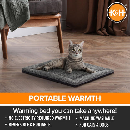 K&H_Self-Warming_Cat_Bed_Pad,_Self_Heating_Pad,_Small_21_X_17_Gray/_Black