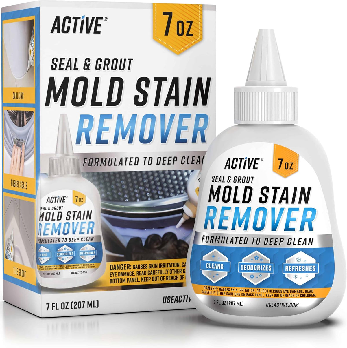 ACTIVE_Mold_Stain_Remover_Gel_Cleaner_Heavy_Duty_Stain_Cleaner_for_Front_Loader_Washing_Machine_Seal,_Bathroom_Grout,_Shower,_Caulk_-_Front_Load_Washer_Cleaning_Solution_-_7_Fl_Oz