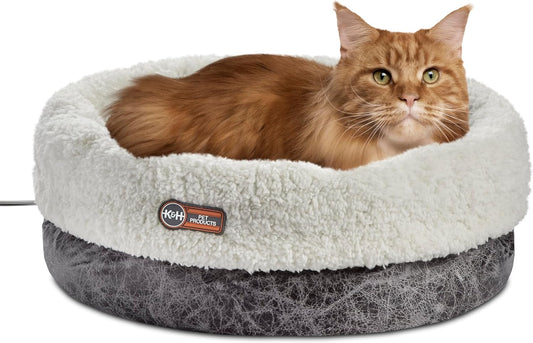 K&H_Heated_Cat_Bed,_Thermo-Snuggle_Cup_Bomber_Indoor,_Safety_Listed,_18x14