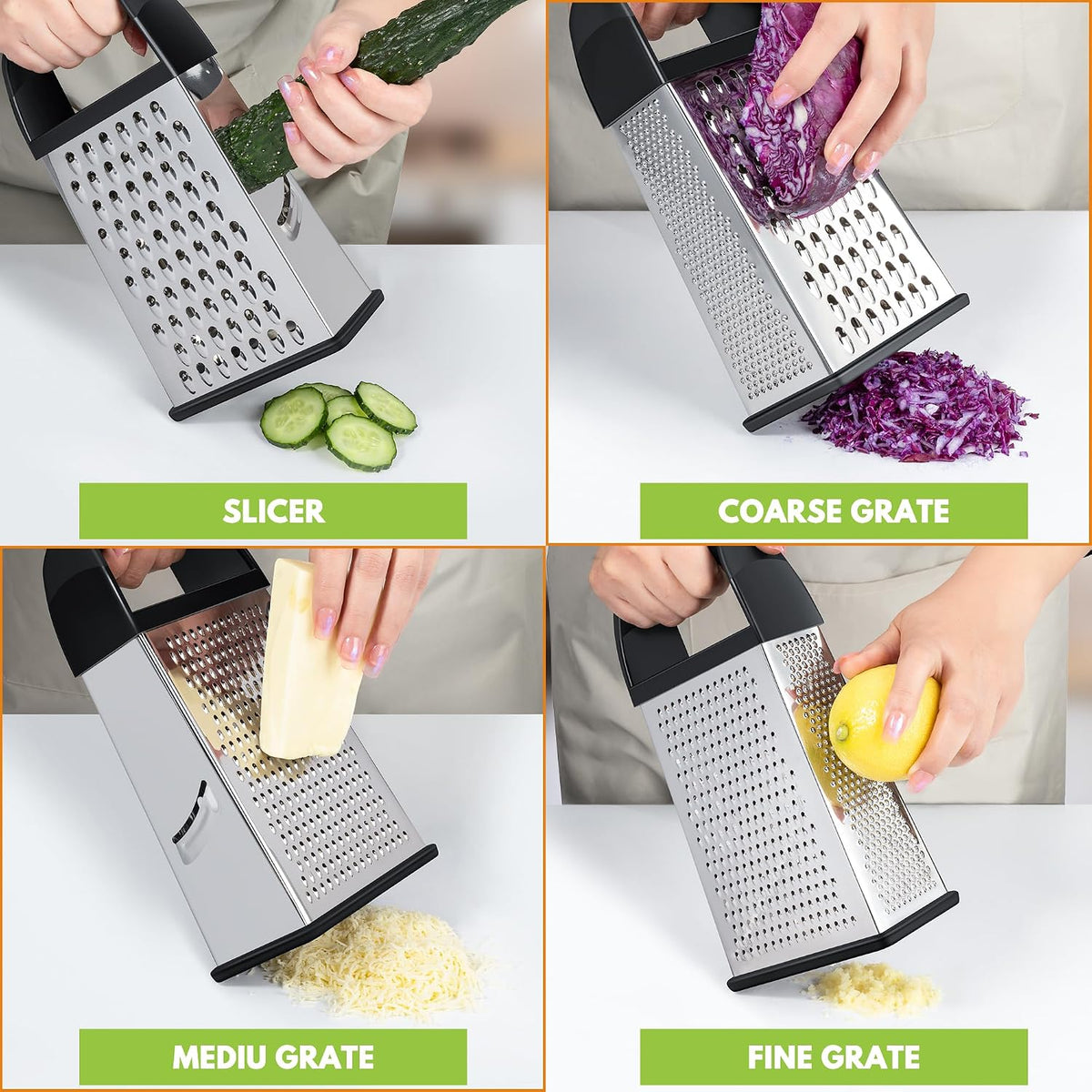 Cheese_Grater_With_Container_Box_Grater_Stainless_Steel_Kitchen_Black
