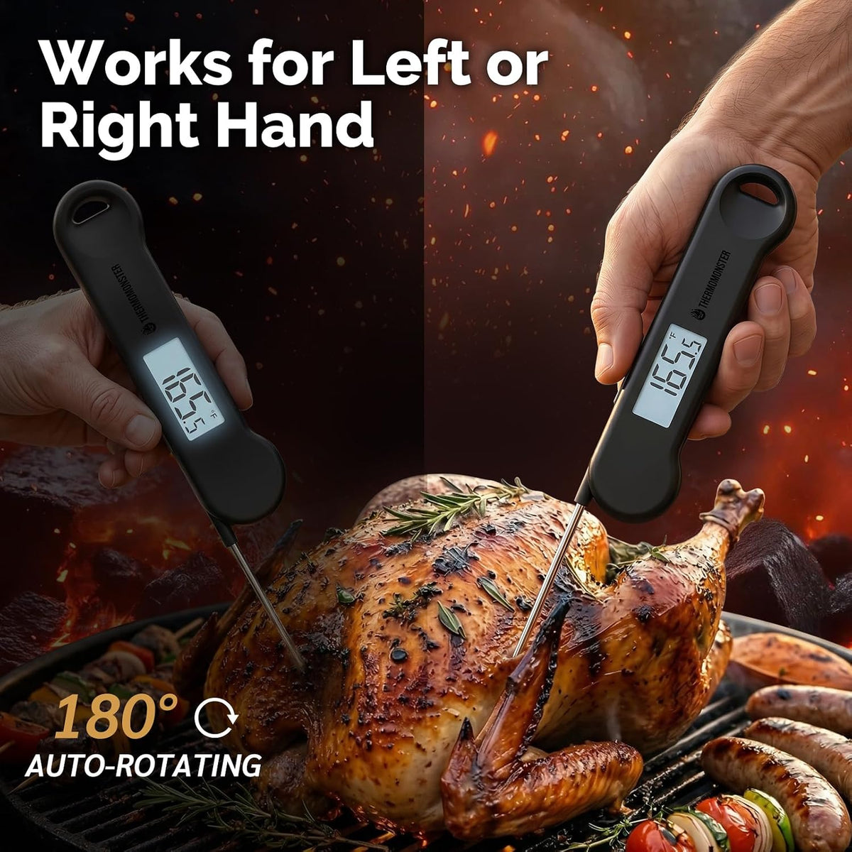 0.5_Sec_Instant_Read_Grill_Meat_Thermometer_Digital_Food_Cooking_BBQ,_Black