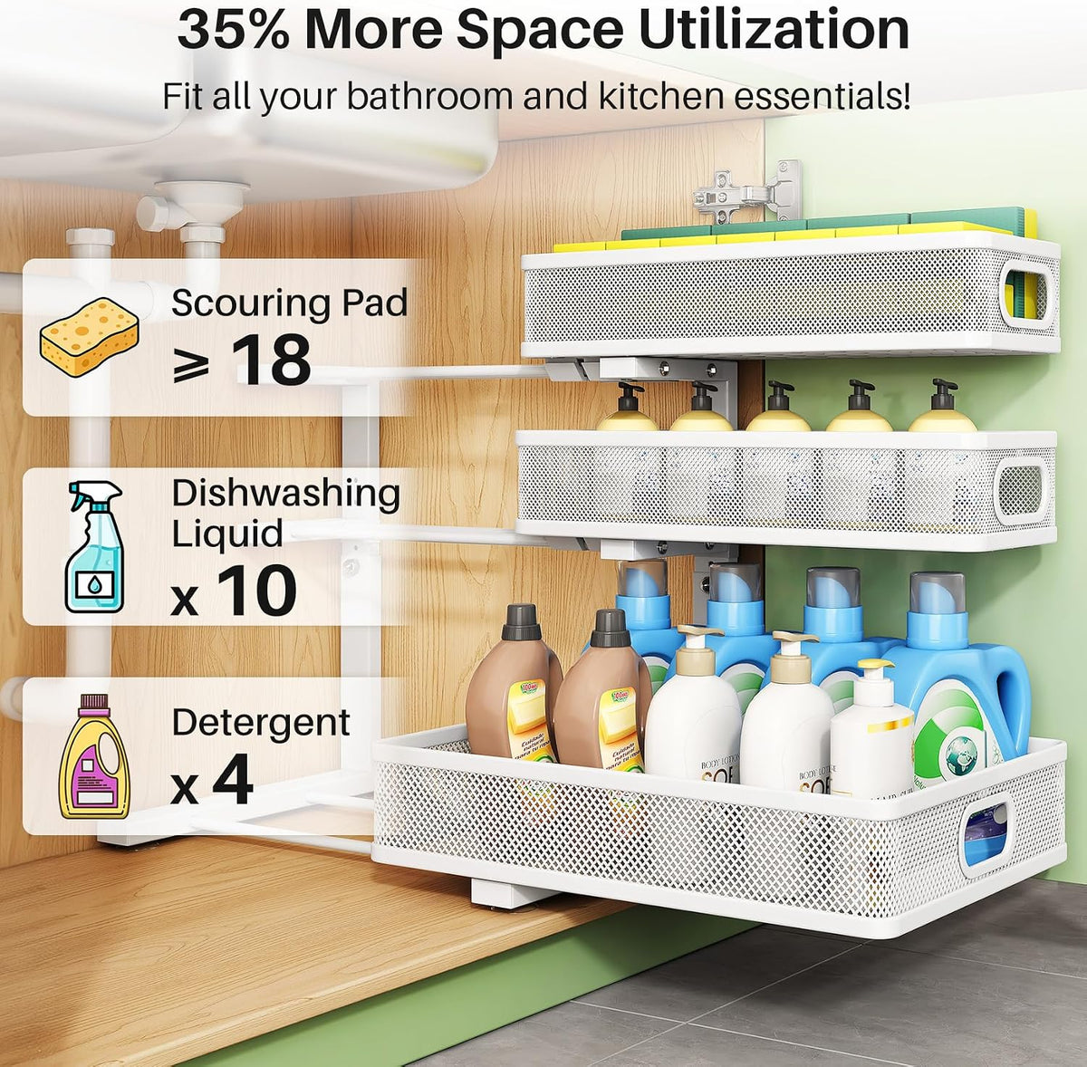 Kitstorack_Under_Sink_Organizer,_2-Pack_3-Tier_Height_Adjustable_Thickened_Metal_Pull_out_Cabinet_Organizer_Shelf,_Slide_out_Storage_Drawer_Rack_for_Bathroom_Kitchen_Pantry_Home_Laundry_Organization