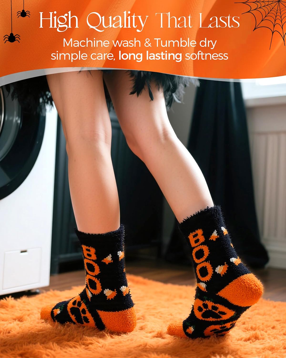 AIVEI_Halloween_Gifts_Fuzzy_Socks_for_Women_Boo_Spooky_Basket_Stuffers