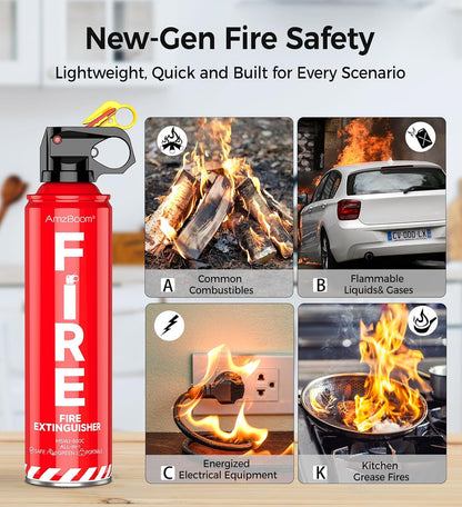 AmzBoom_2-Pack_Fire_Extinguisher_for_Home,_Kitchen,_Car,_and_Grill_with_Mounting_Bracket–_Extinguishing_Spray,_Compact_A,_B,_C,_K_–_Eco-Friendly,_Prevents_Reignition.