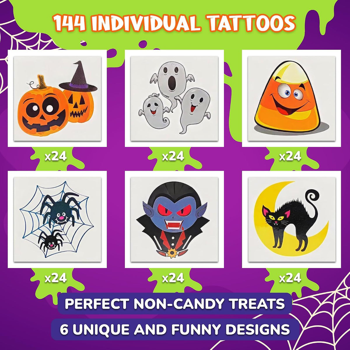 ArtCreativity_Halloween_Temporary_Tattoos_for_Kids_-_Pack_of_144-2_Inch_Non-Toxic_Tats_Stickers_for_Boys_and_Girls,_Best_for_Halloween_Party_Favors,_Treats,_Decor,_Goodie_Bags_-_6_Assorted_Designs