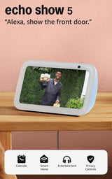 Amazon Echo Show newest model, Smart display, Designed for Alexa+, the bass and clearer sound