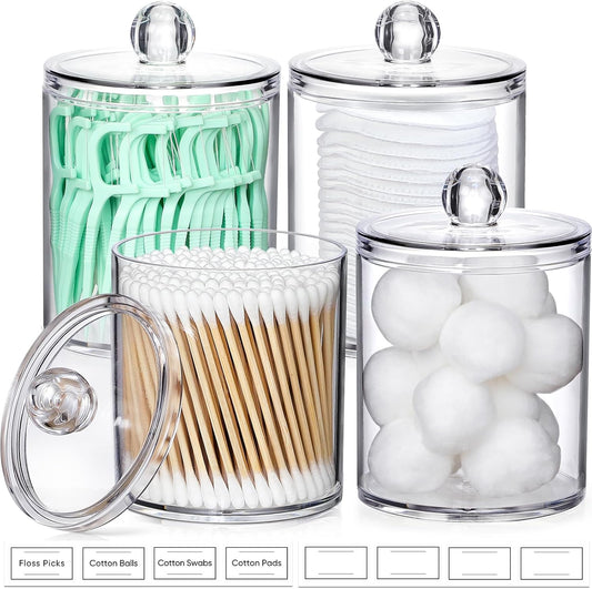 4_Pack_Acrylic_Qtip_Holder_Dispenser_for_Cotton_Swabs,_Balls,_Floss_Picks