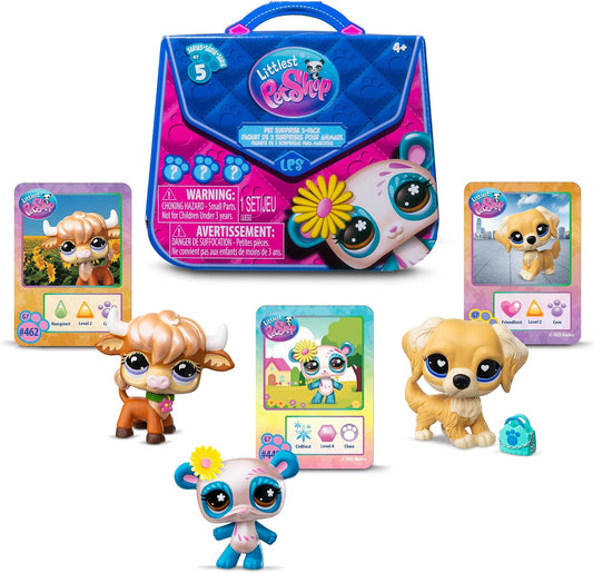 Littlest_Pet_Shop_-_Pet_Surprise_Three_Pack_-_Series_5_-_Gen_7_Authentic_LPS_Bobble_Head_Toy_Figure,_Collectible_Toy_Animal,_Ages_4+