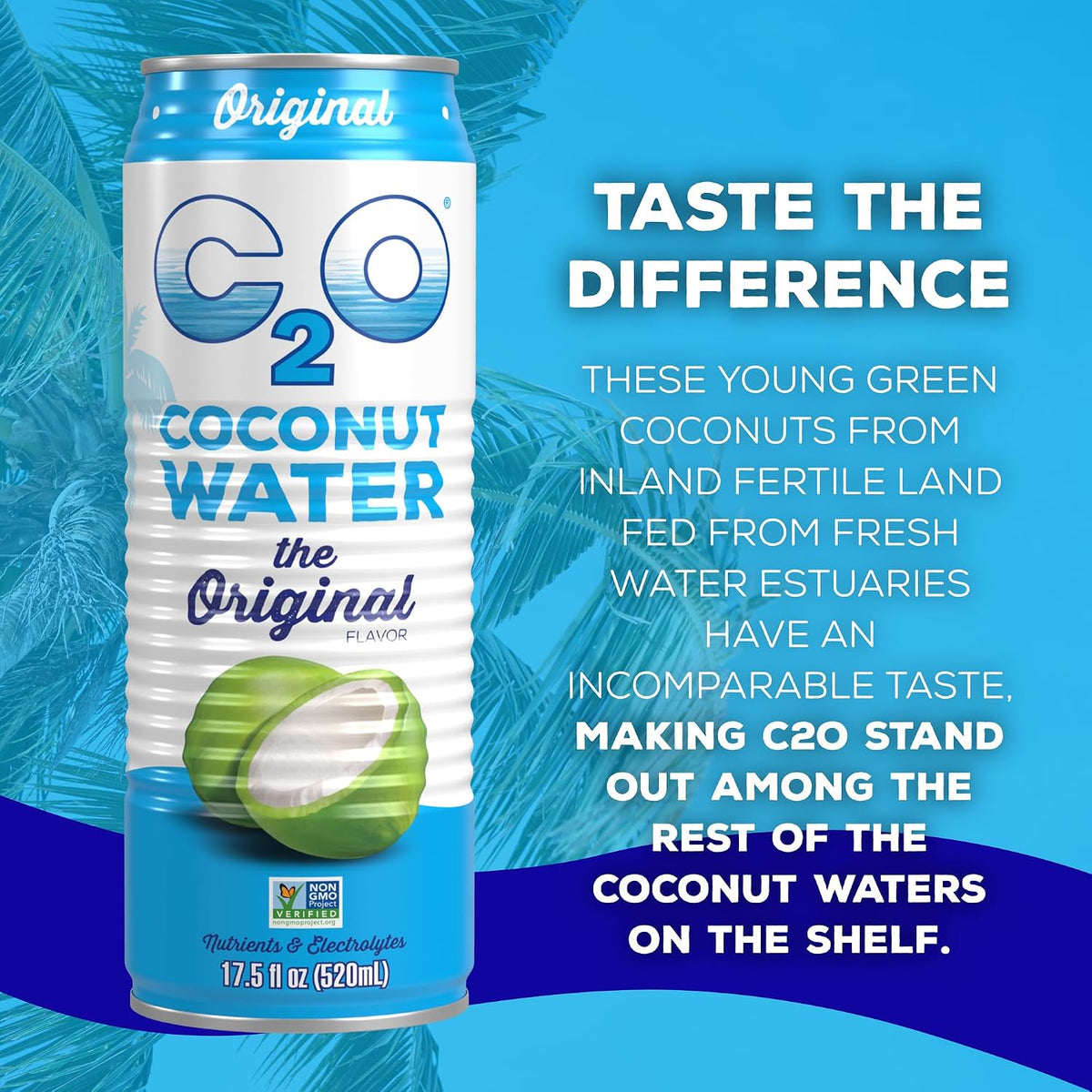 C2O_Original_Coconut_Water,_17.5_Fl_Oz_(Pack_of_12)
