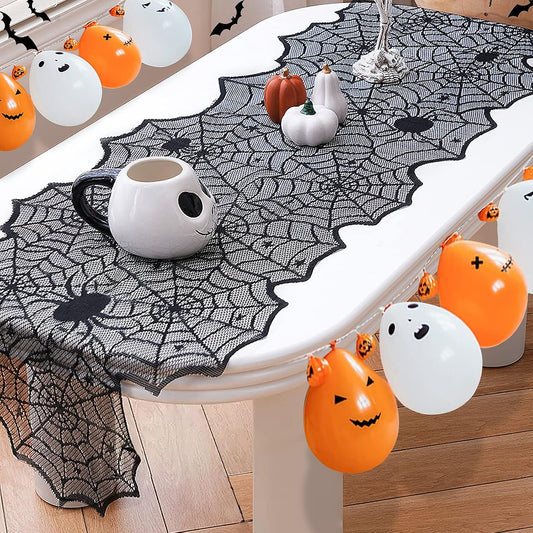 Halloween_Table_Runner,Black_Lace_Spider_Web_Table_Runners,18_x_72_Inch