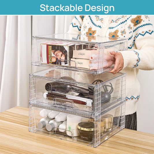 Vtopmart_2_Pack_Large_Clear_Stackable_Storage_Drawers_for_Closet,_Pantry