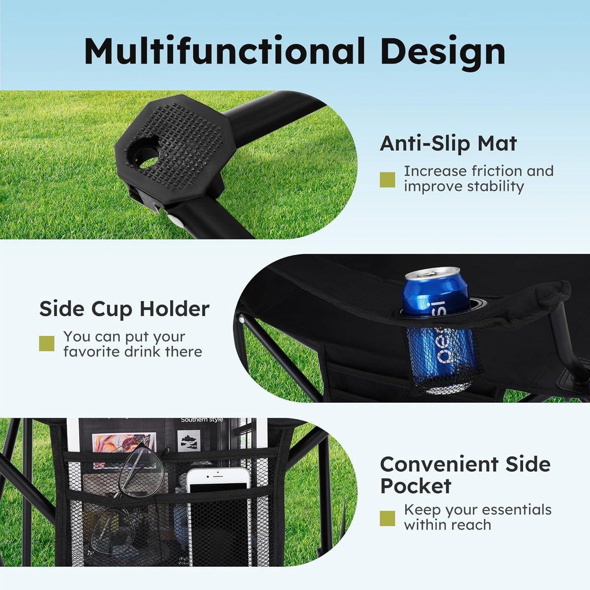 ALPHA_CAMP_2-Pack_Folding_Camping_Chair_with_Cooler_Bag_&_Lumbar_Support