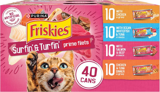 Purina_Friskies_Prime_Filets_Cat_Food_Variety_Pack,_40_Pack_5.5_oz_Cans