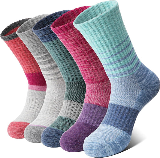 Anlisim_Merino_Wool_Hiking_Running_Socks_for_Women,_Boot_Work_Crew_Socks
