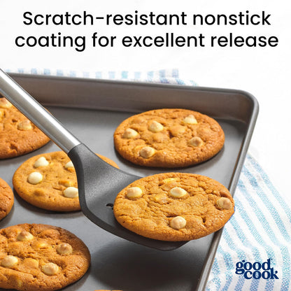 GoodCook_Everyday_Nonstick_Baking_Sheet_Set,_3_Pack_Includes_Small_(13×9)_Medium_(15×1)_and_Large_(17×11)_Pans_Carbon_Steel_Construction_Cookie_Sheets_Bakeware_Set,_Gray