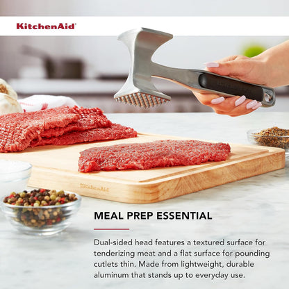 KitchenAid_Gourmet_Multi_Sided_Meat_Tenderizer_for_Pounding_Meats,_Nuts,_Shellfish,_ect,_Hang_Hole_for_Easy_Storage,_Hand_Wash,_One_Size,_Black