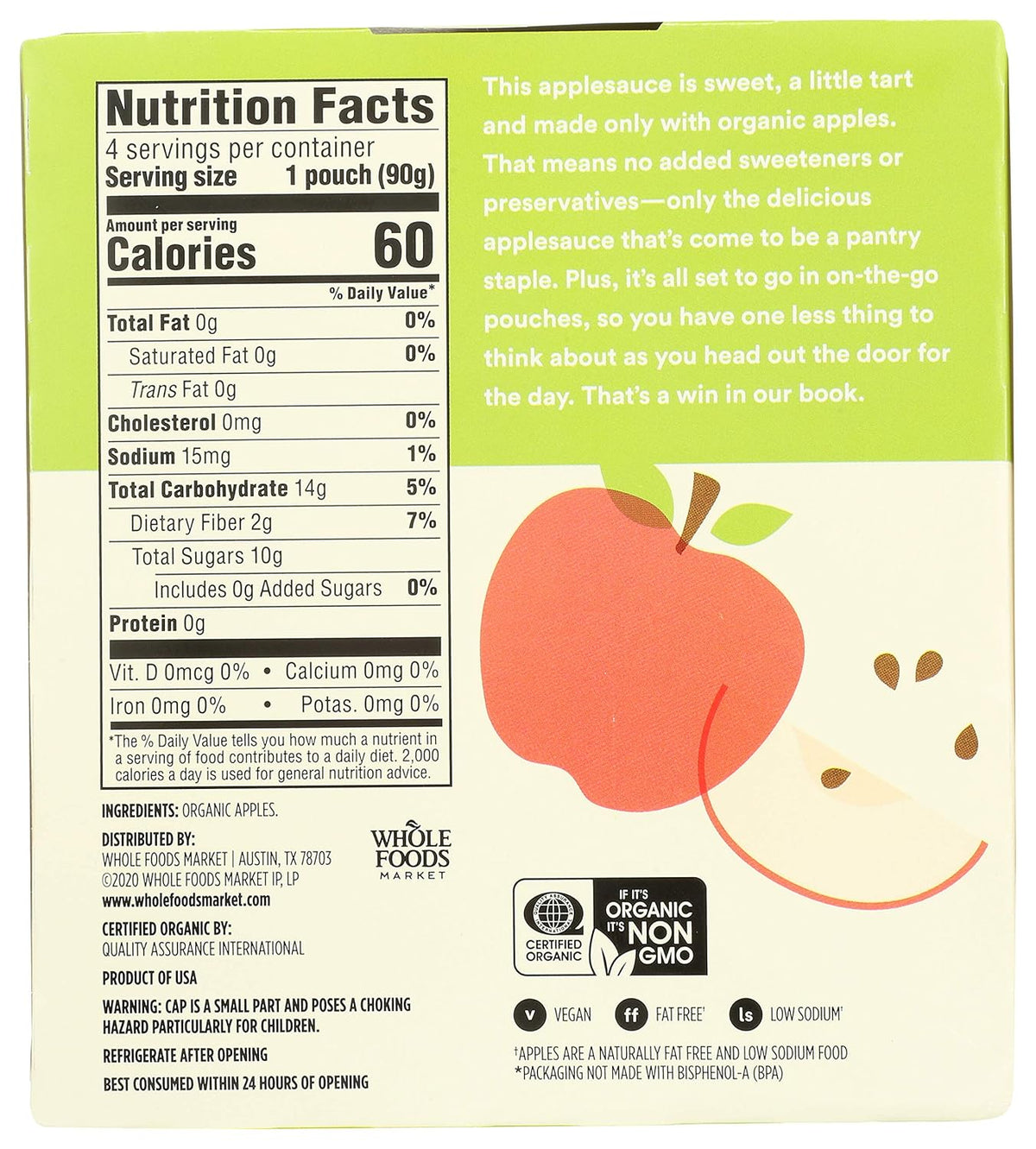 365_by_Whole_Foods_Market,_Organic_Unsweetened_Applesauce_Pouches,_3.2_Ounce_(Pack_of_4)