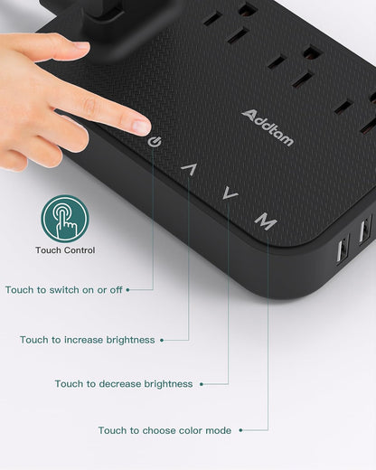Addtam Compact Desk Lamp in Pink, Yellow, Blue or Cream – Ready-to-Gift Dorm Essential for College Students