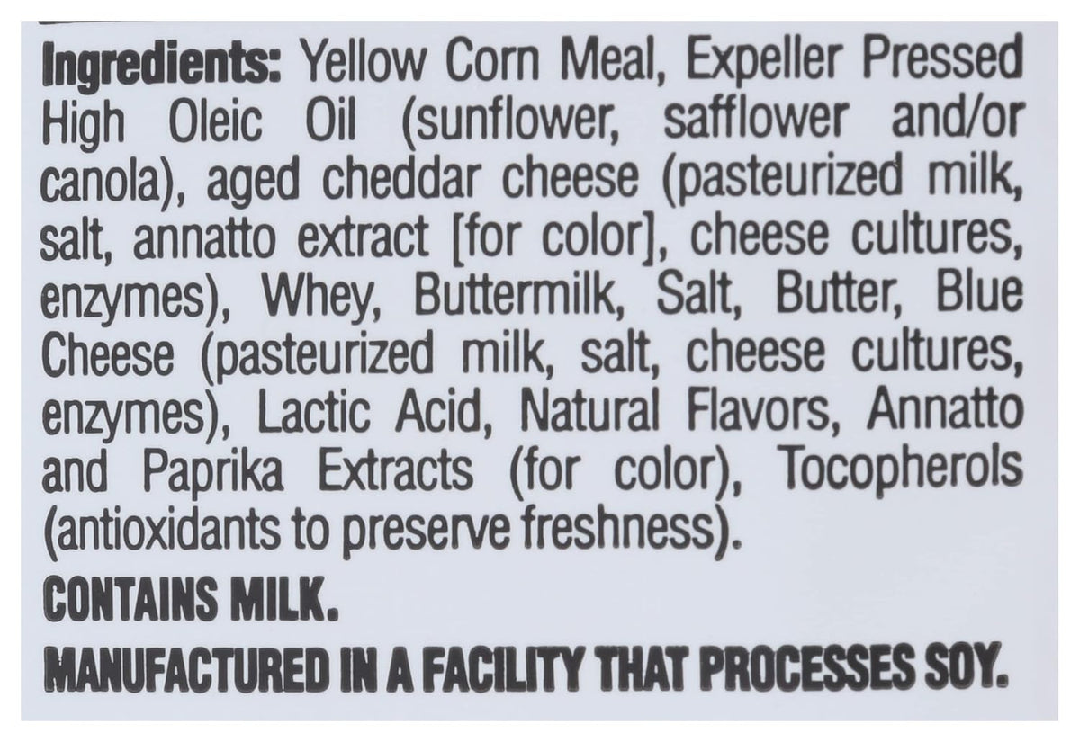 aged cheddar and blue cheese for authentic dairy flavor