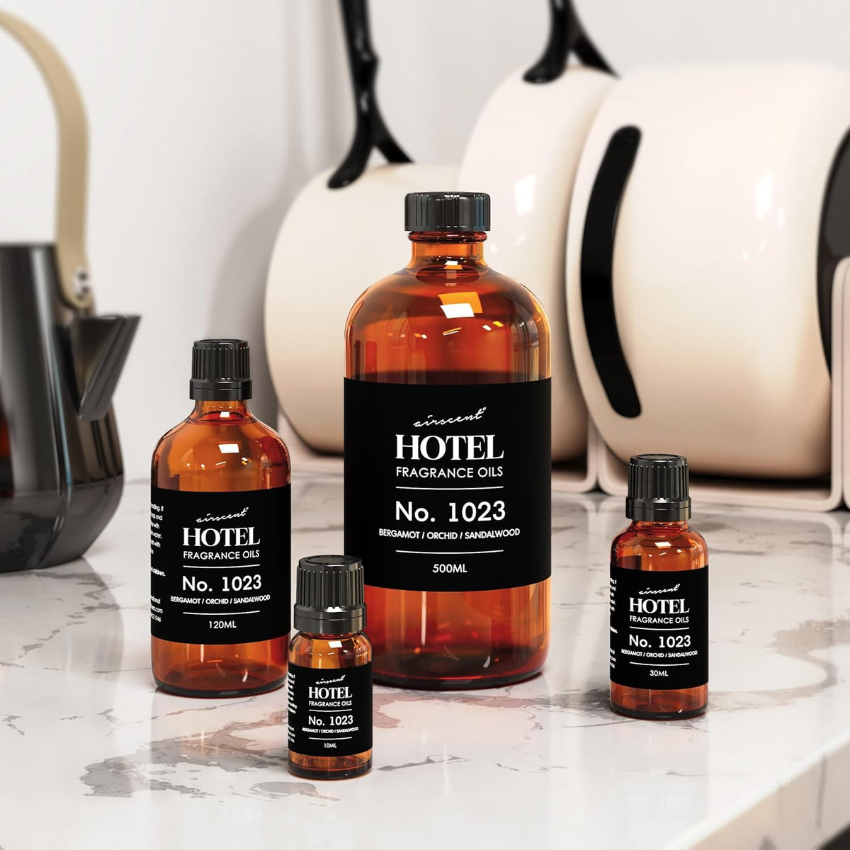 AirScent Hotel Diffuser Oil No. 1023 - Baccarat Hotel Inspired Luxury Scent for Master Suite and Entryway Foyer, 0.34 fl oz