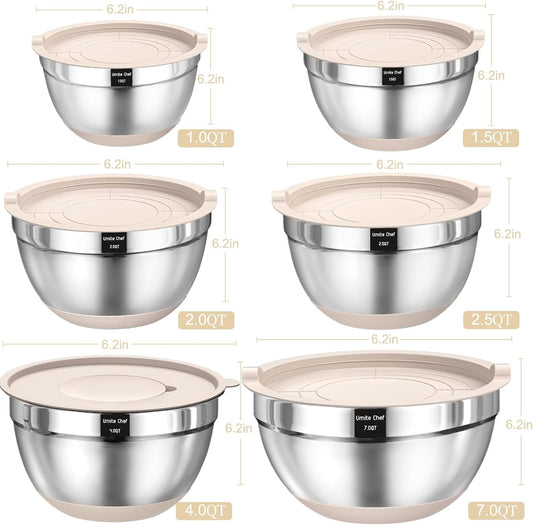 airtight lids including a removable inner lid on the 3.5qt bowl for blender compatibility and splash control
