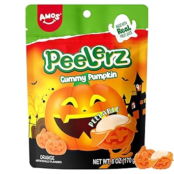 Amos Halloween Body Part Gummies – Hygienic Single-Serve Candy for Children's Birthday Parties, Classroom Goody Bags & Doorstep Treats