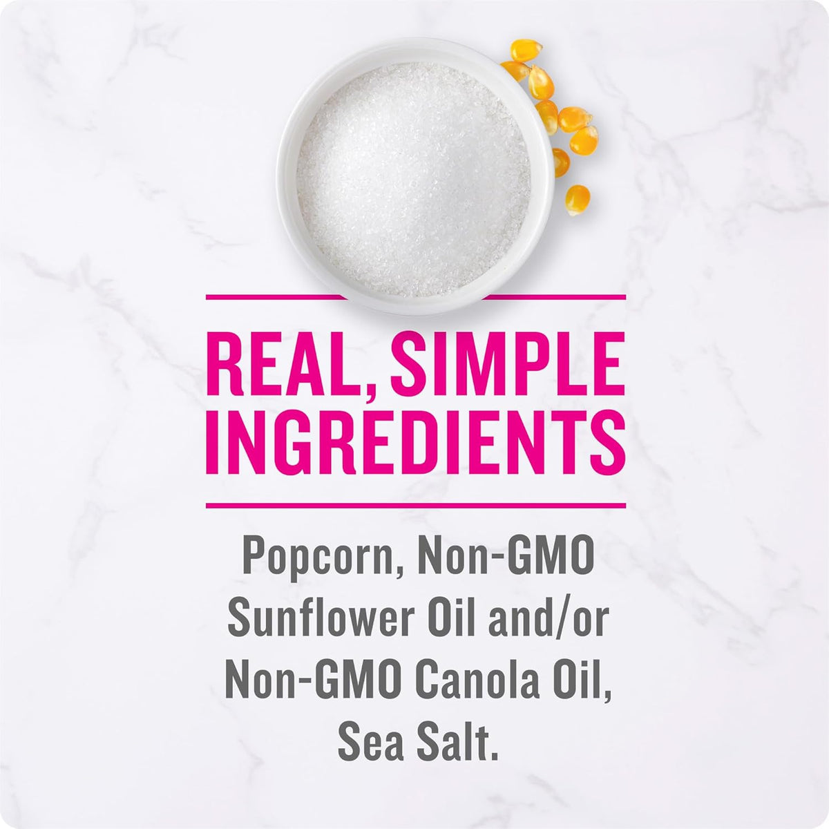 Angie's BOOMCHICKAPOP Sea Salt Popcorn – Vegan Snack Stocking Stuffer Gift for Health-Conscious Friends