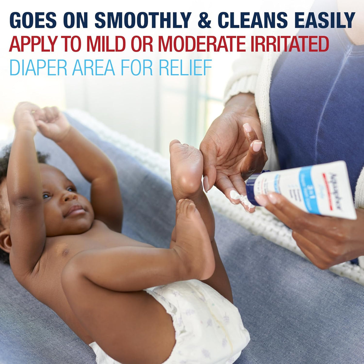 Aquaphor Baby Diaper Rash Cream – Hypoallergenic Diaper Ointment for Newborn Skin Safety Routines, Value 3-Pack