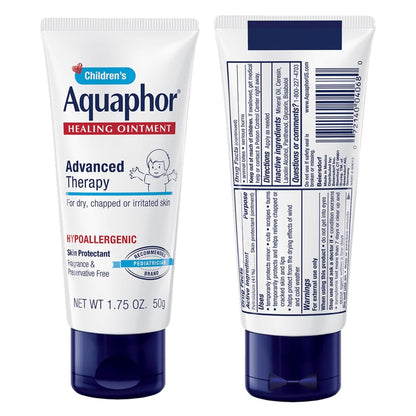 Aquaphor Children's Advanced Therapy Healing Ointment – Restorative Petrolatum Balm for Chapped Winter Skin, Parent and Child Skincare, 1.75 Oz