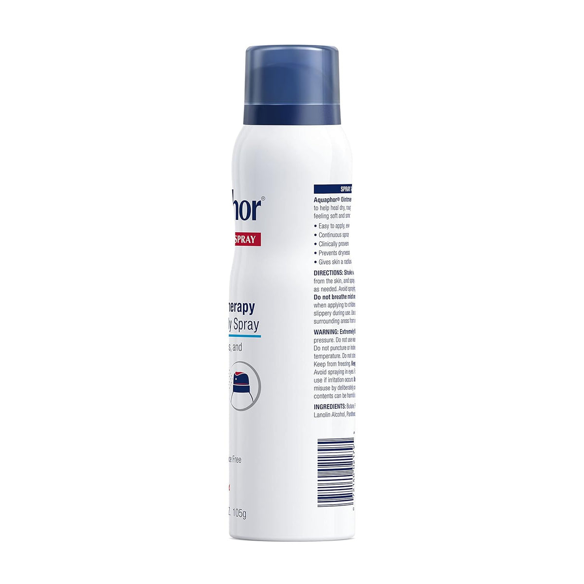 Aquaphor Ointment Body Spray – Preservative-Free Dry Skin Relief for Nursing Care and Elderly Care