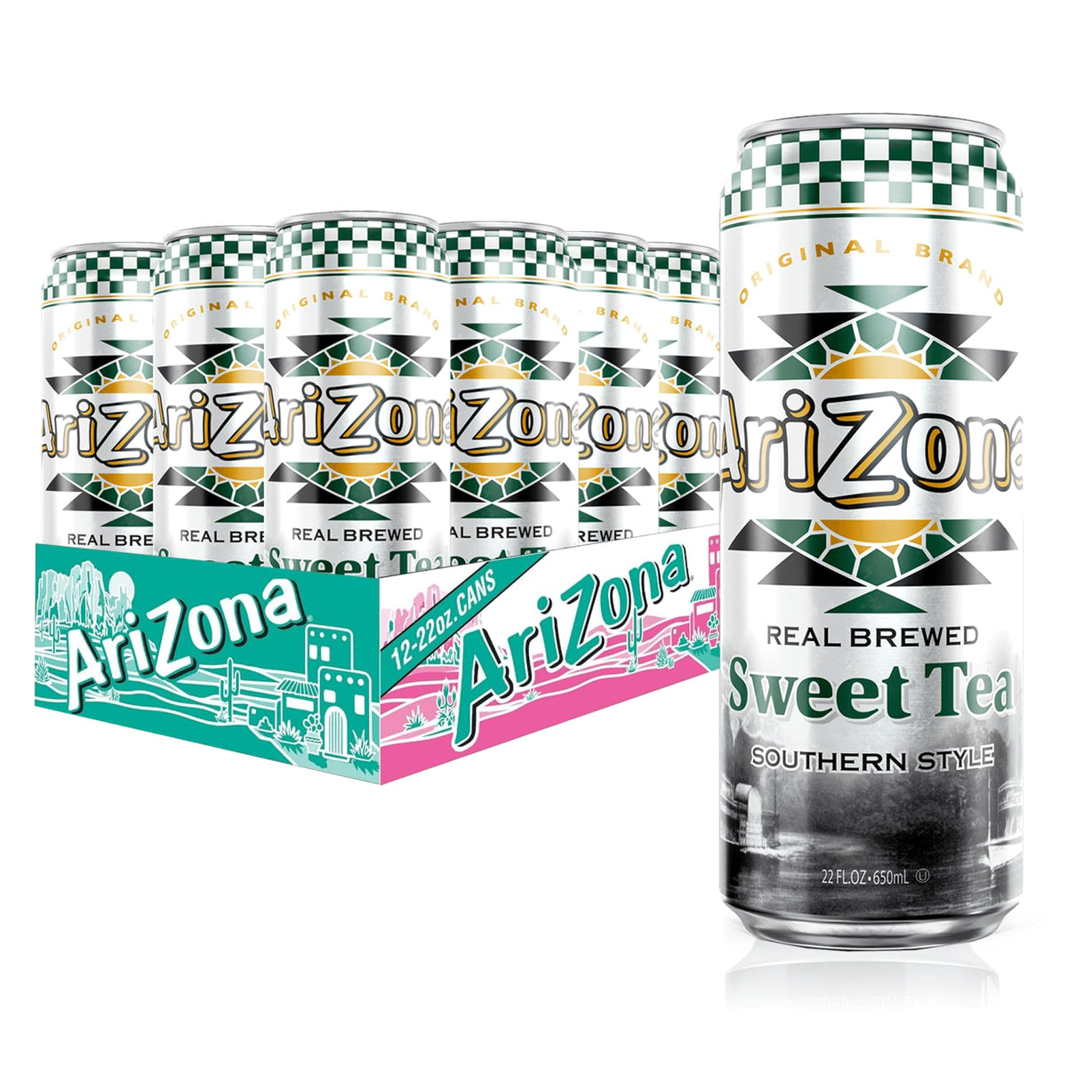 Arizona Sweet Tea - Big Can, 22 Fl Oz (Pack of 12)